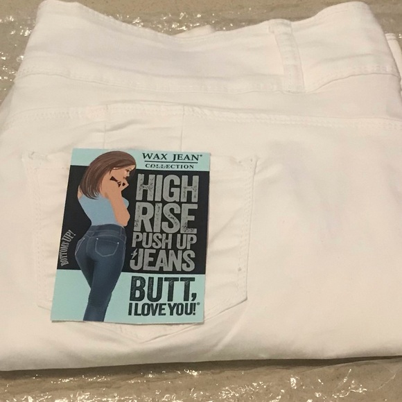 WAX Jean Collection 3 Button Skinny Jeans / White / Sz 20 / NWT - Picture 2 of 8